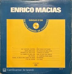 Enrico Macias Disque D'or LP Plak