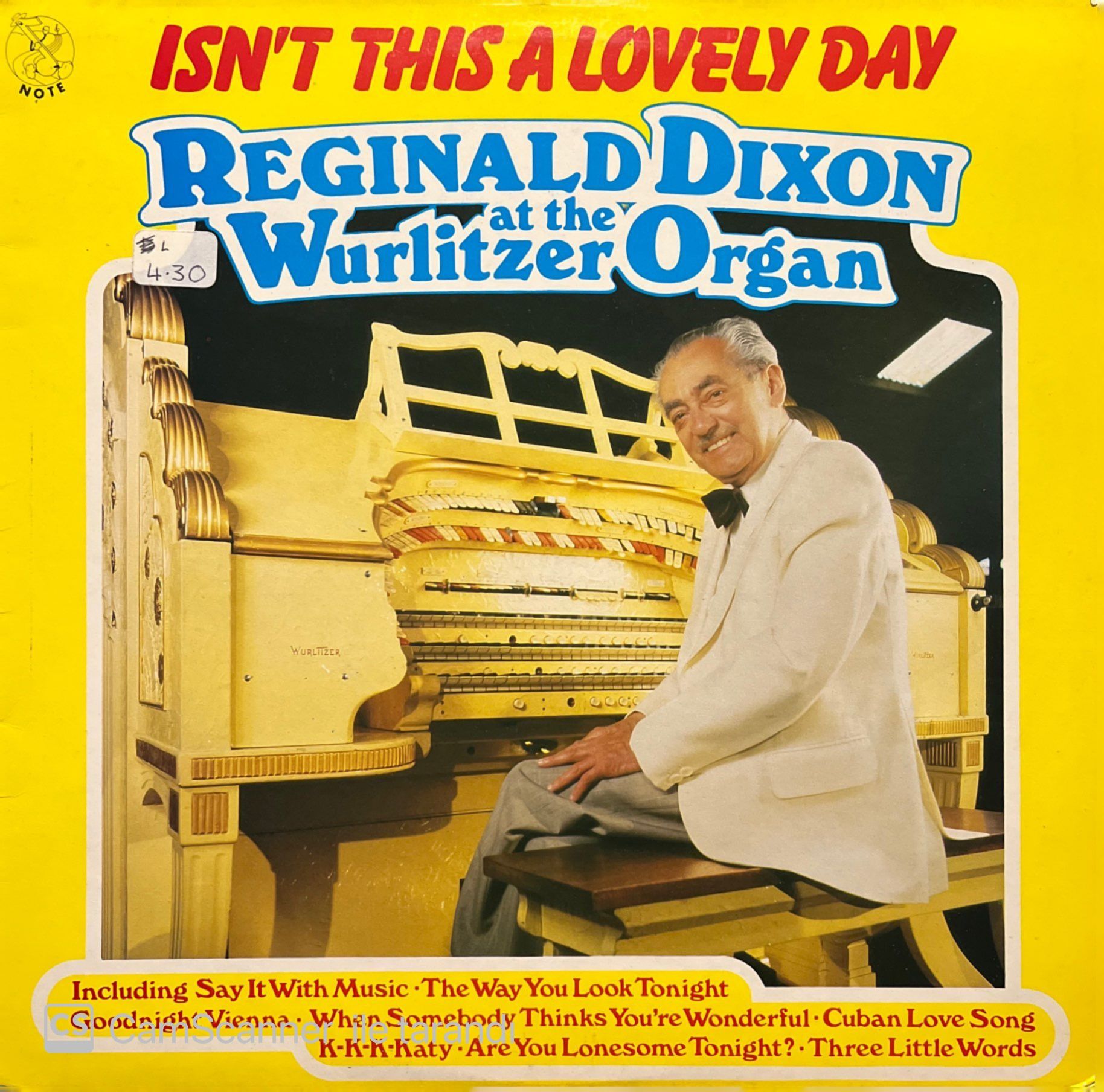 Reginald Dixon Isn't This A Lovely Day LP Plak