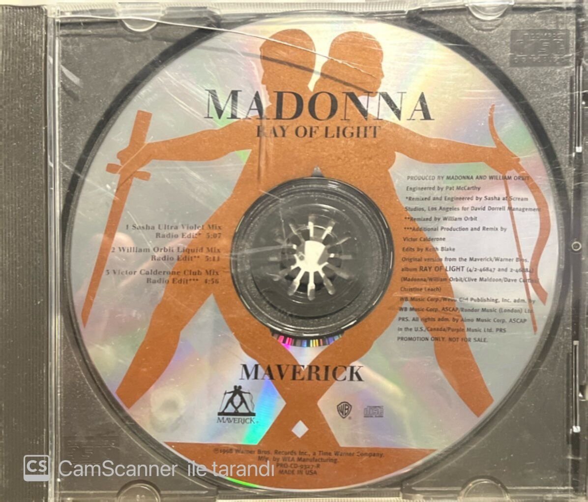 Madonna Ray Of Light Promo Baskı CD