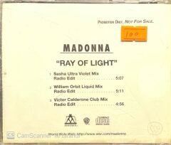Madonna Ray Of Light Promo Baskı CD