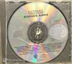 Madonna Buenos Aires Promo Baskı CD