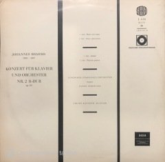 Johannes Brahms Konzert Für Klavier LP Klasik Plak