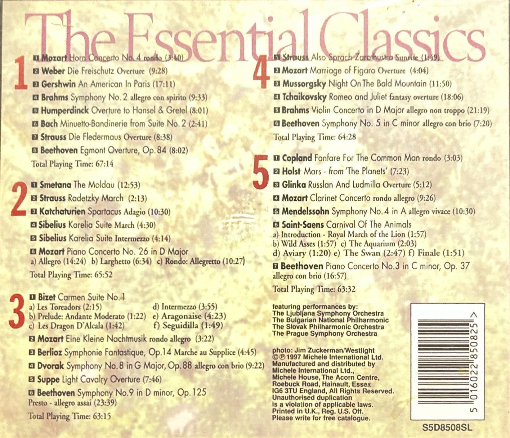 CD The Essential Classics Açılmamış Jelatininde 5 Adet CD - 400,20 TL ...