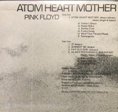 Pink Floyd Atom Heart Mother LP Plak