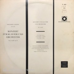Chopin Konzert Für Klavier Und Orchester LP Klasik Plak
