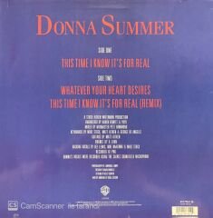 Donna Summer This Time I Know It's Forreal LP Plak