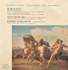 Collection Musique Du Monde Borodine Moussorgski Rimski-Korsakov LP Plak