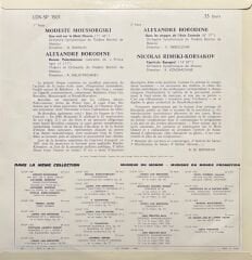 Collection Musique Du Monde Borodine Moussorgski Rimski-Korsakov LP Plak