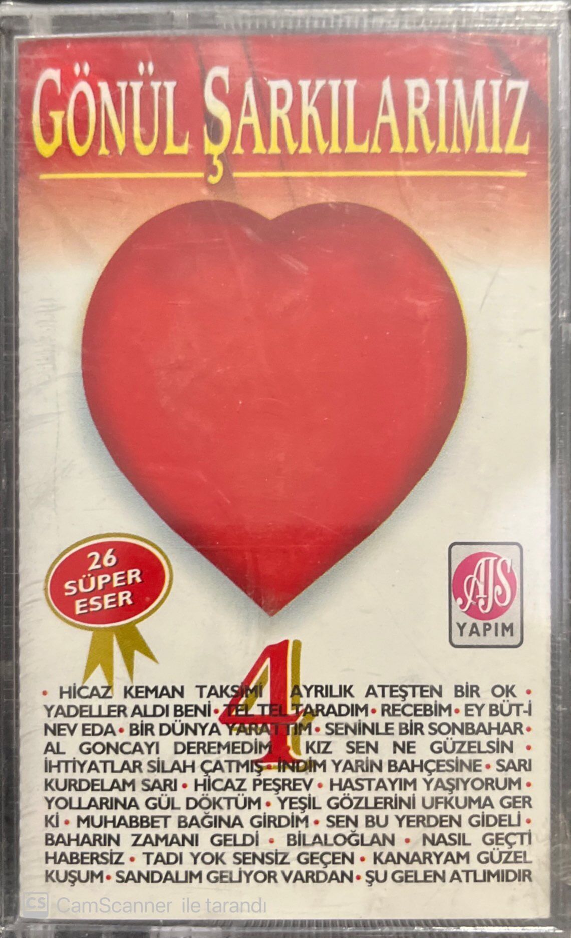 Gönül Şarkılarımız 4 Açılmamış Jelatininde Kaset