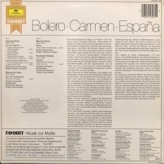 Bolero Carmen Espana LP Klasik Plak