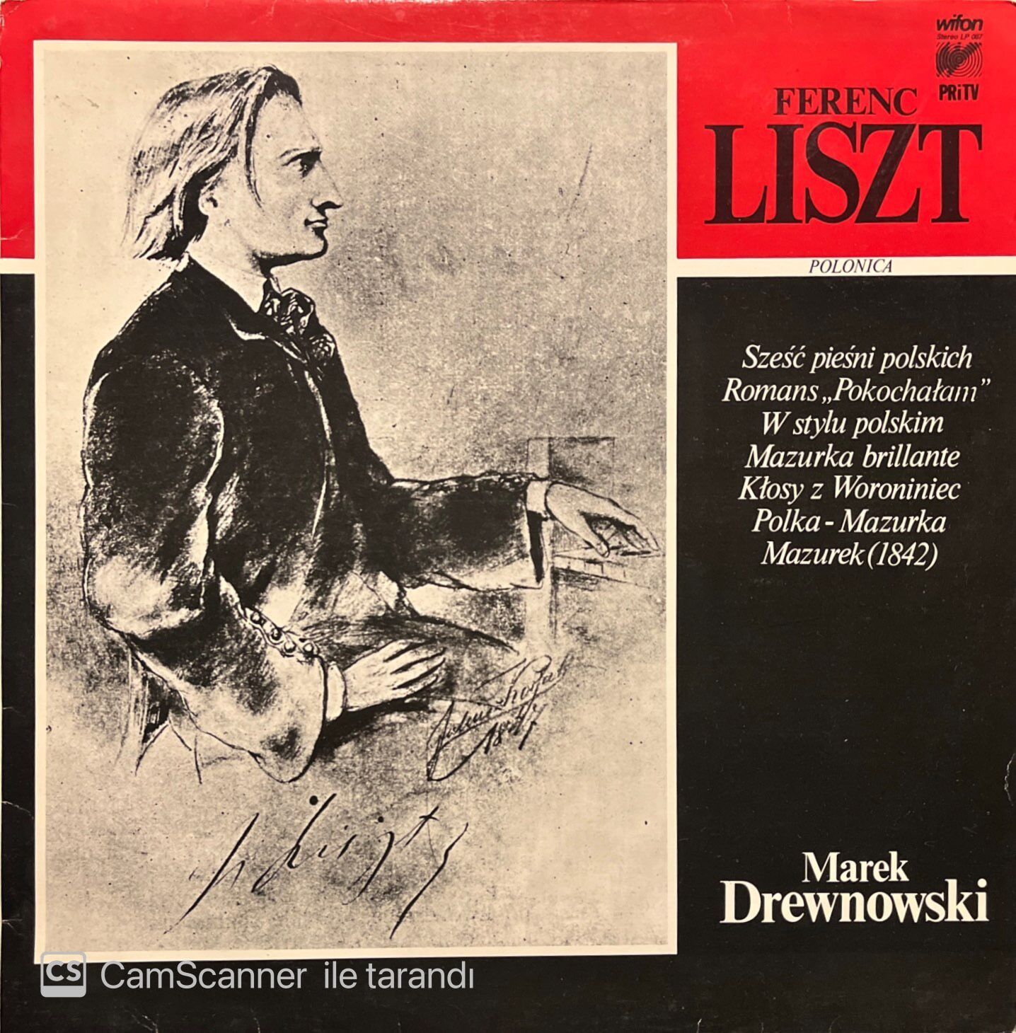 Ferenc Liszt Marek Drewnowski LP Plak