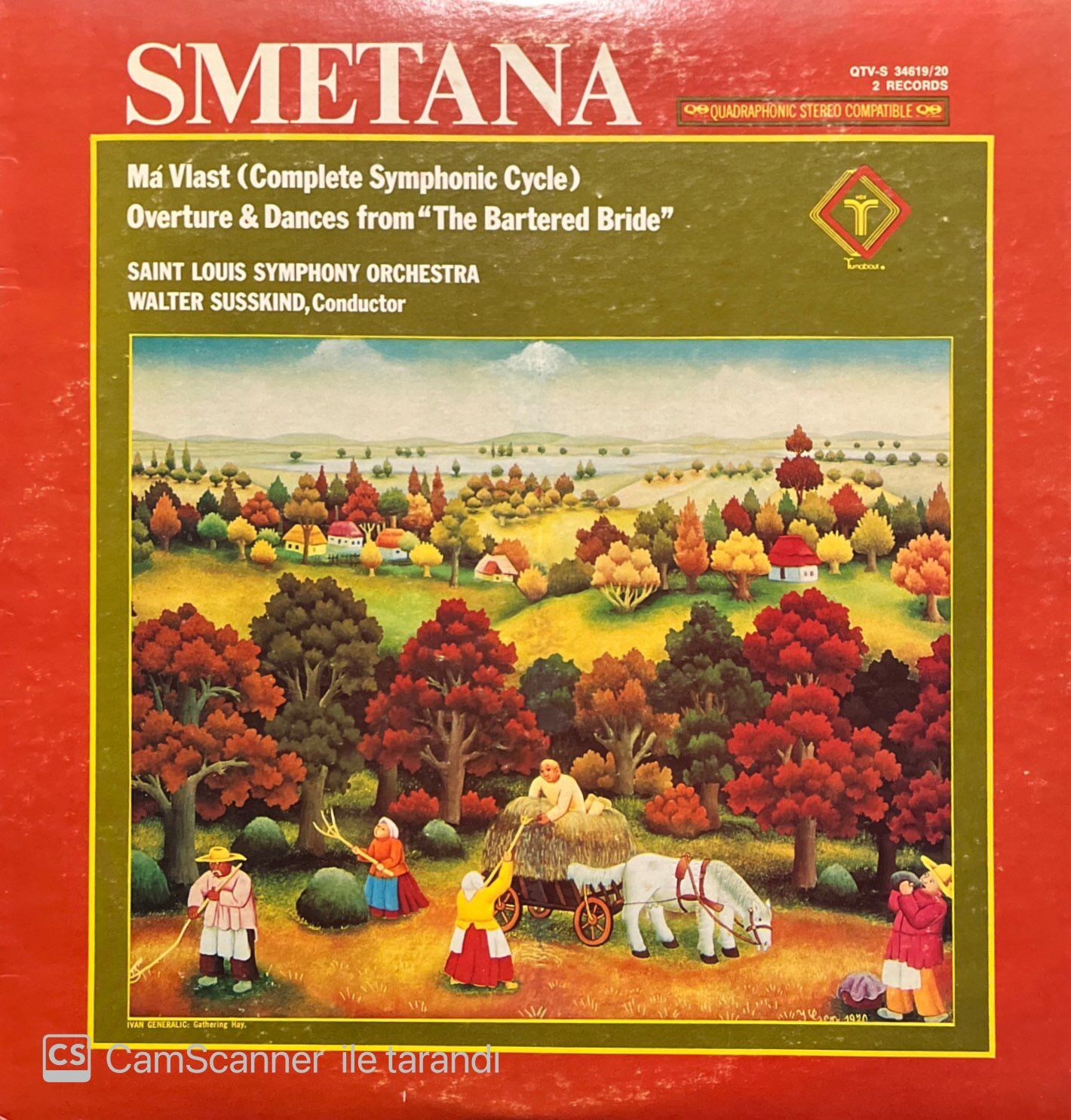 Smetana Ma Vlast Double LP Plak