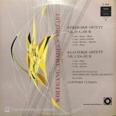 Mozart Streichquartett Nr.19 C-Dur LP Klasik Plak