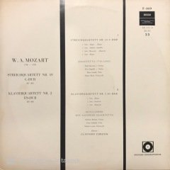 Mozart Streichquartett Nr.19 C-Dur LP Klasik Plak