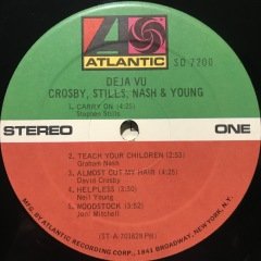 Crosby Stills Nash & Young Deja Vu LP Plak