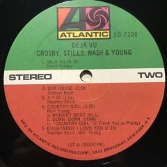 Crosby Stills Nash & Young Deja Vu LP Plak