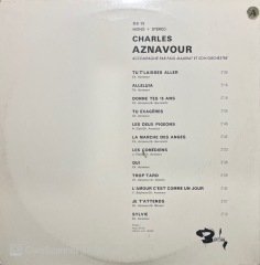 Charles Aznavour Chante En Album No 1 LP Plak