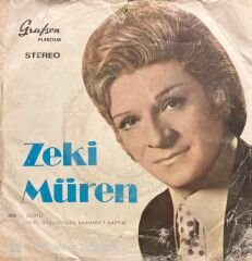 Zeki Müren Yeşil Gözlerinden Muhabbet Kaptım 45lik plak