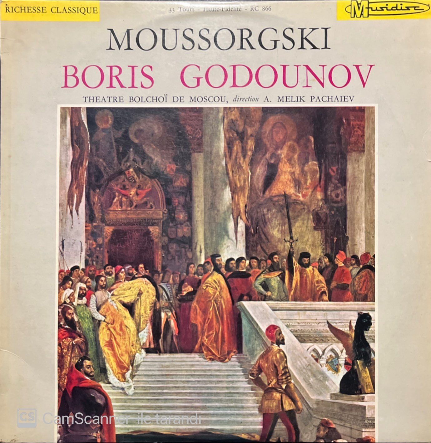 Moussorgski Boris Godounov LP Plak