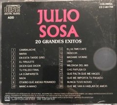 Julio Sosa 20 Grandes Exitos CD