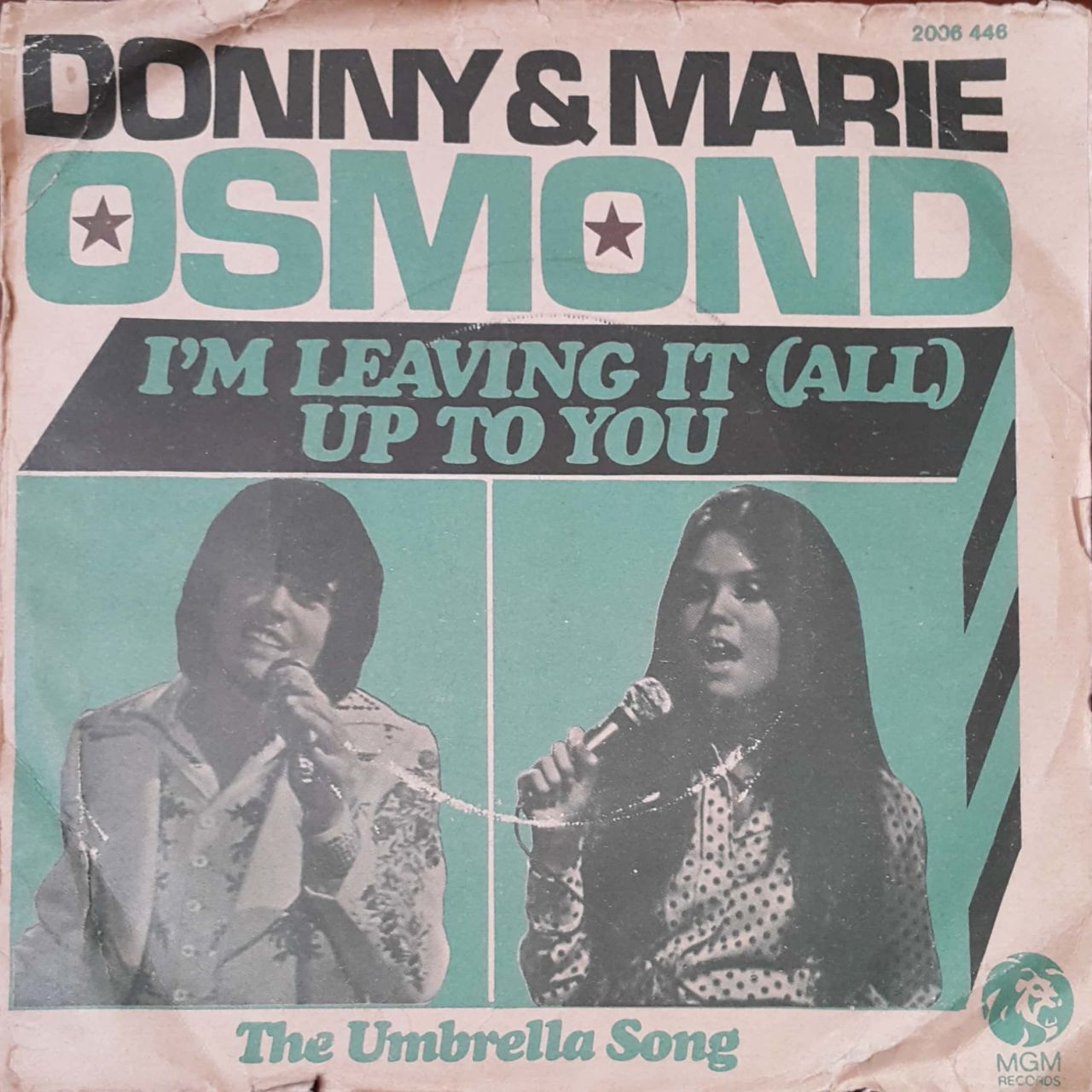 Donny & Marie Osmond I'M Leaving İt(All) Up To You  45lik Plak