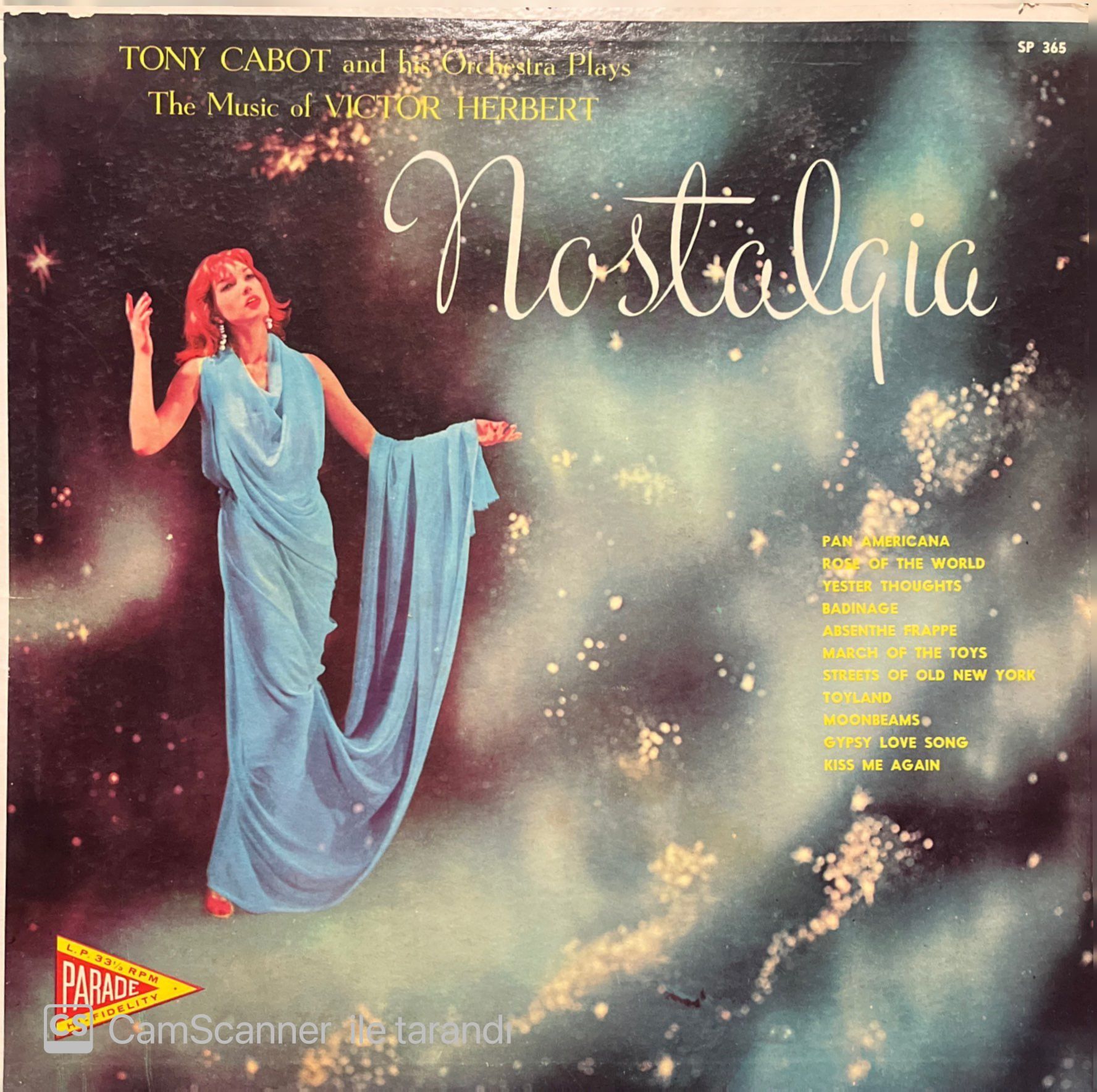 Tony Cabot And His Orchestra Nostalgia LP Plak
