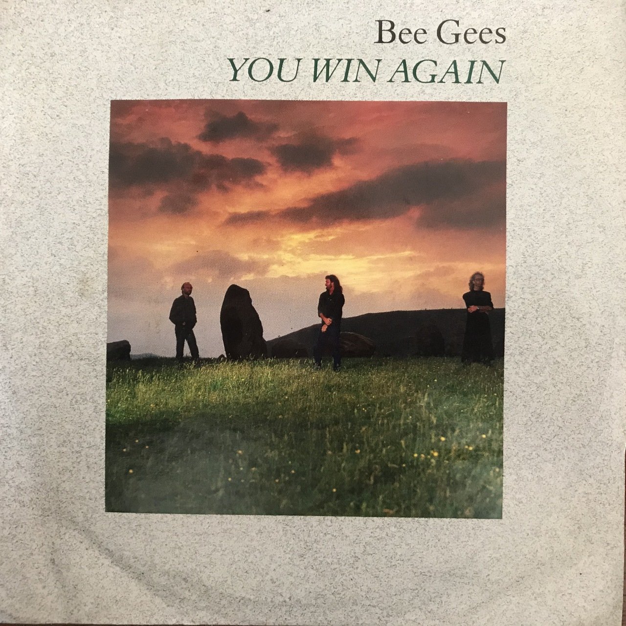 Bee Gees You Win Again 45lik Plak