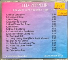 Led Zeppelin Greatest Hits 1969-1971 Unoffical CD