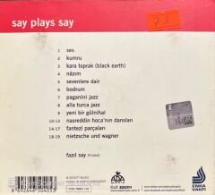 Fazıl Say Plays Say İmzalı CD