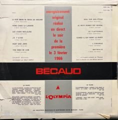 Gilbert Becaud A L Olympia 70 LP Plak