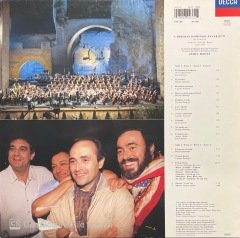 Carreras Domingo Pavarotti In Concert Mehta LP Plak