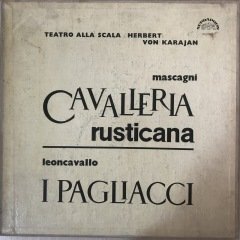 Herbert Von Karajan Mascagni Cavalleria Rusticana 3 LP Klasik Box Set Plak