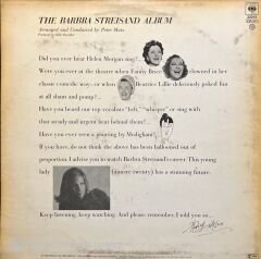 The Barbra Streisand Album LP Plak