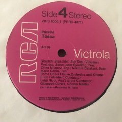 Giacomo Puccini Tosca 2 LP Klasik Box Set Plak