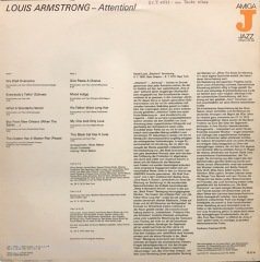 Louis Armstrong Attention LP Plak
