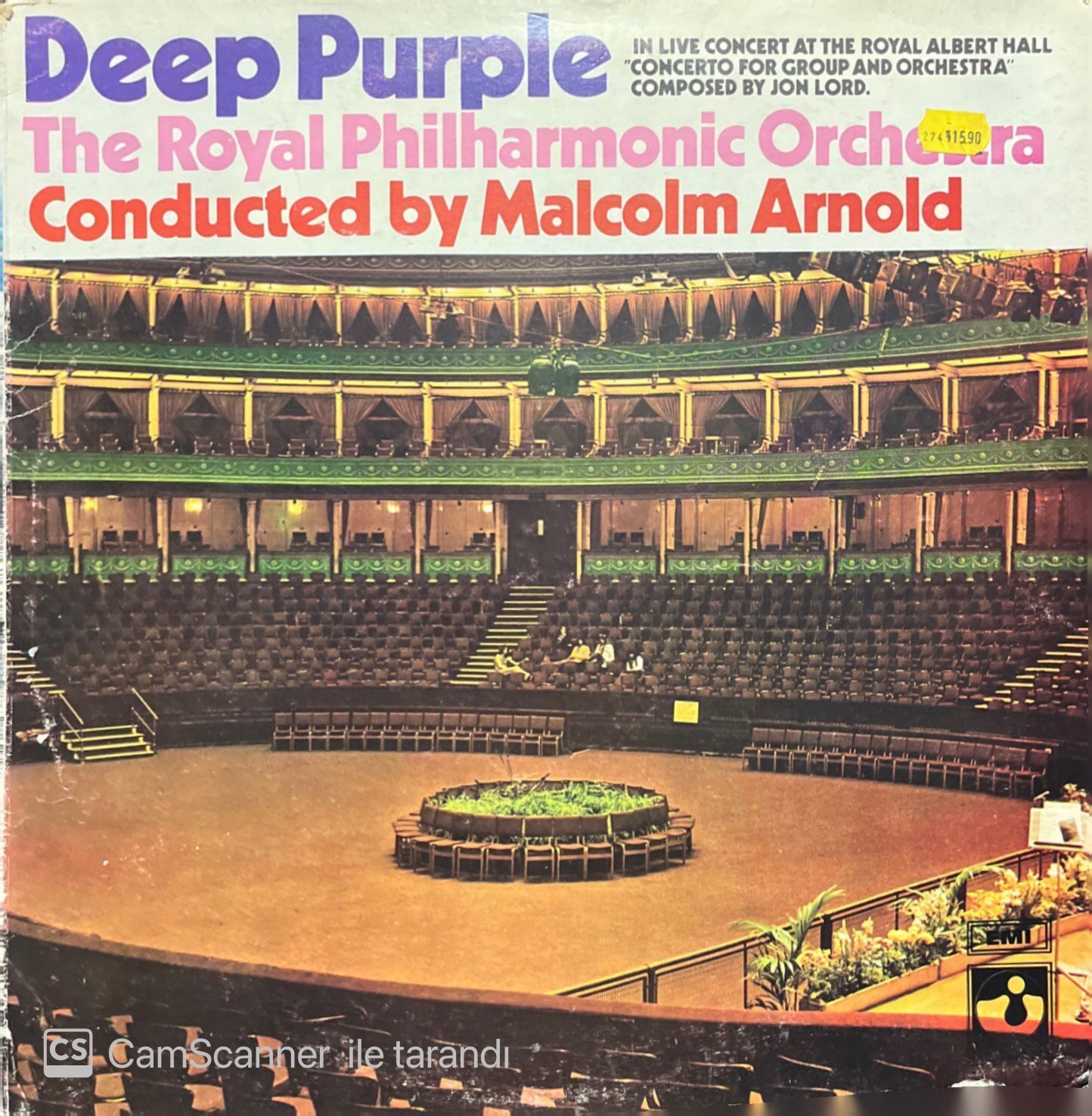 Deep Purple The Royal Philharmonic Orchestra LP Plak