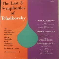 The Last 3 Symphonies Of Tchaikovsky 3 LP Klasik Box Set Plak