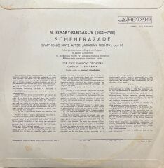 Nikolai Rimsky Korssakoff Scheherazade LP Plak