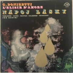 G. Donizetti L Elisir D Amore Napoj Lasky 3 LP Klasik Box Set Plak