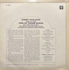 Jimmy Durante One Of Those Songs LP Plak