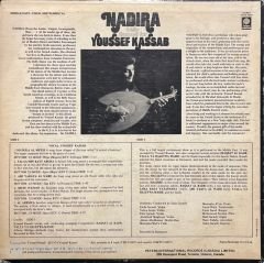 Youssef Kassab Nadira Belly Dances For Youssef Kassab LP Plak