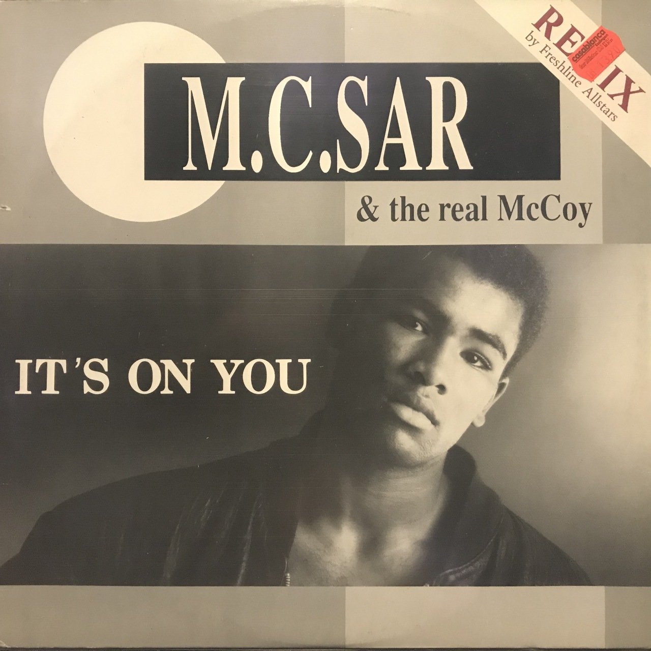 M.C.Sar & The Real McCoy It's On You Maxi Single LP Plak
