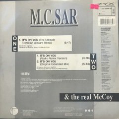 M.C.Sar & The Real McCoy It's On You Maxi Single LP Plak