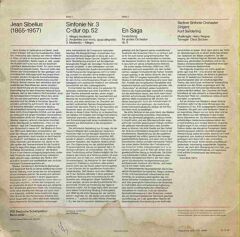 Jean Sibelius Sinfonie Nr.3 C-Dur Classic LP Plak