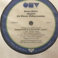 Bruno Walter Dirigiert Die Wiener Philharmoniker 4 LP Klasik Box Set Plak