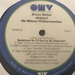 Bruno Walter Dirigiert Die Wiener Philharmoniker 4 LP Klasik Box Set Plak