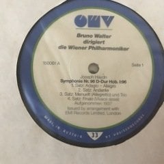 Bruno Walter Dirigiert Die Wiener Philharmoniker 4 LP Klasik Box Set Plak