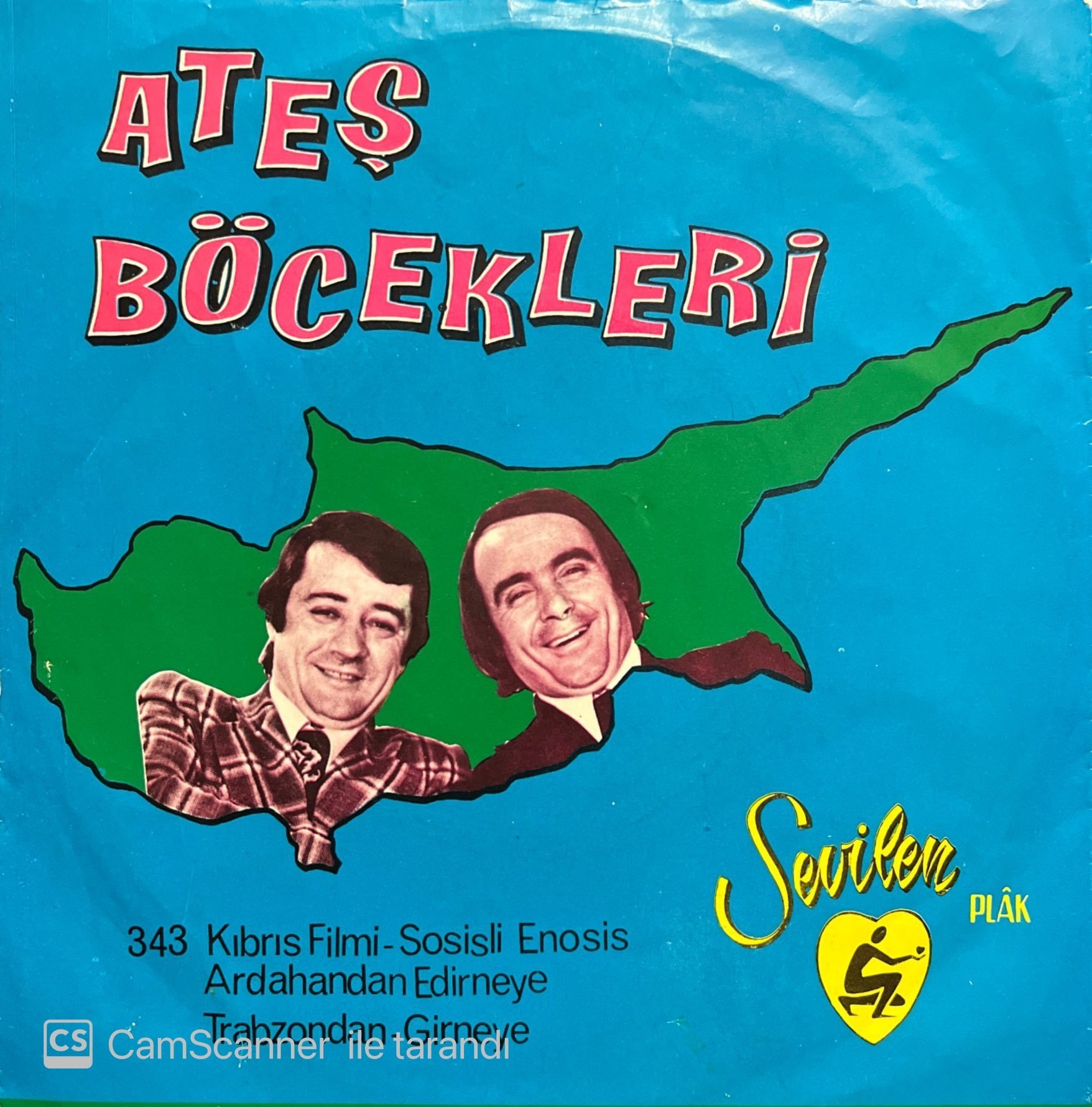 Ateş Böcekleri Kıbrıs Filmi 45lik Plak