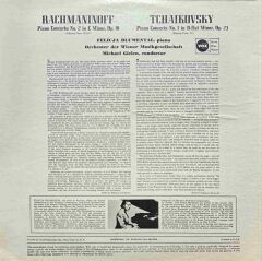 Rachmaninov Tchaikovsky Piano Concerto Classic LP Plak