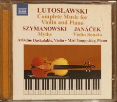 Lutoslawski Complete Music For Violin And Piano CD